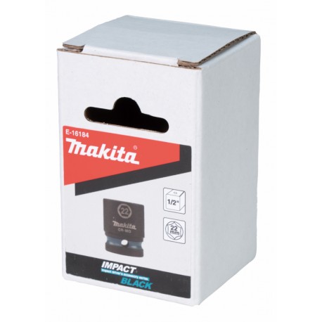 MAKITA E-16184 nástrčný klíč 1/2" square drive Impact BLACK 22mm,oldB-40191