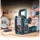 MAKITA DMR301 Aku rádio s nabíječkou, DAB, Bluetooth, Li-ion CXT 10,8/12V,LXT14,4/18V Z