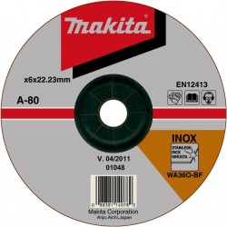 MAKITA A-80656 brusný kotouč 125x6x22 nerez