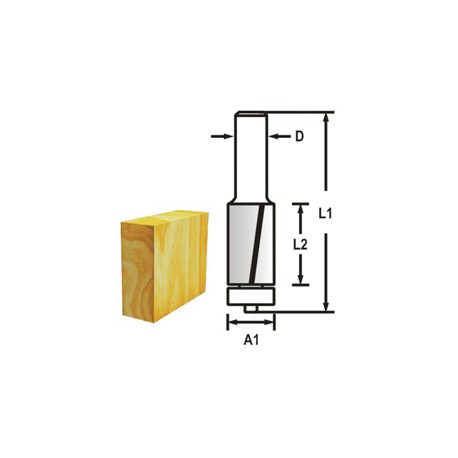 MAKITA D-47709 Drážkovací fréza 2 břit stopka 6 mm,12,7x13x56 mm