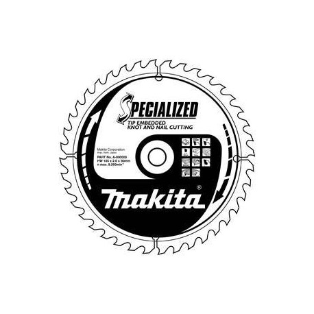 MAKITA B-09341 pilový kotouč 185x30 16T dřevo ,oldA-86050 ,new B-33043