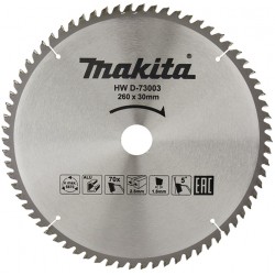 MAKITA D-73003 pilový kotouč na hliník 260x30x70T TCT