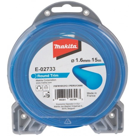 MAKITA E-02733 struna nylonová 1,65mm, 15m, modrá, kulatá,old369224808