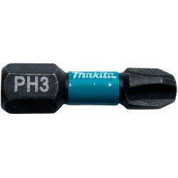 MAKITA B-63622 torzní bit 1/4" Impact Black PH3, 25mm 2 ks