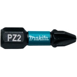 MAKITA B-63644 torzní bit 1/4" Impact Black PZ2, 25mm 2 ks