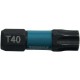 MAKITA B-63703 torzní bit 1/4" Impact Black T40, 25mm 2 ks